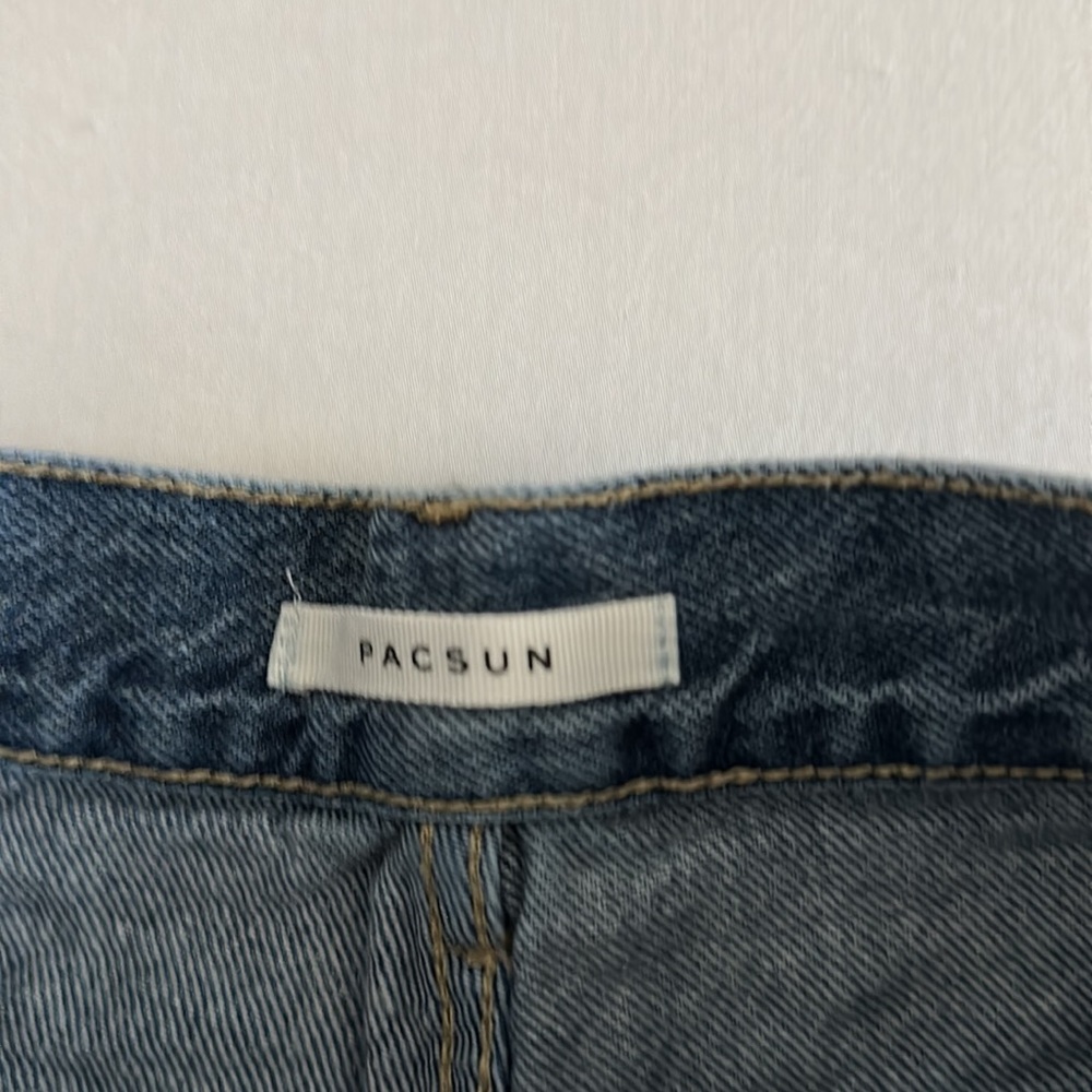NWOT PacSun Medium Wash High Rise Straight Denim Jeans Pants - Picture 4 of 9